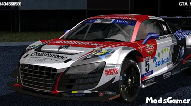 2012 Audi R8 LMS Ultra Racing Livery Mod | modsgamer.com