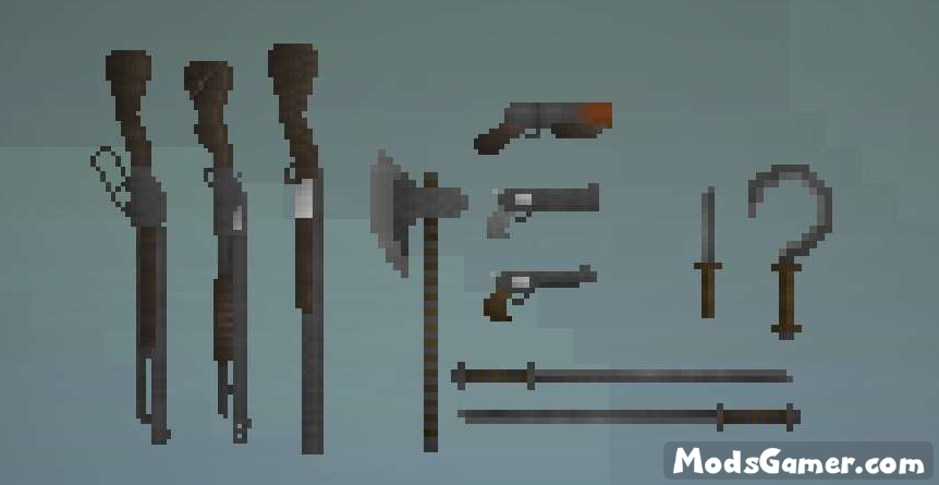 Weapon module package[11 Weapon] - Mods for Melon Playground Sandbox PG