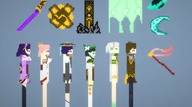 Genshin Impact Four Gods,Yae Miko,Wanderer And Weapons Mod | modsgamer.com