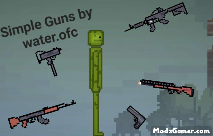 Simle Gun Simple Guns Mod - Mods for Melon Playground Sandbox PG