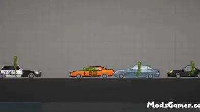 3 Civilians Car And 1 Police Car Mod | modsgamer.com
