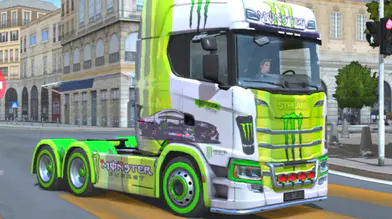 [Stream/ST]Scania Monster Energy livery Mod | modsgamer.com