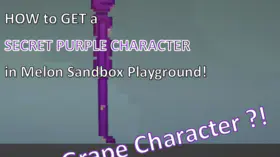 HOW to GET a SECRET PURPLE CHARACTER in Melon Sandbox Playground! | modsgamer.com