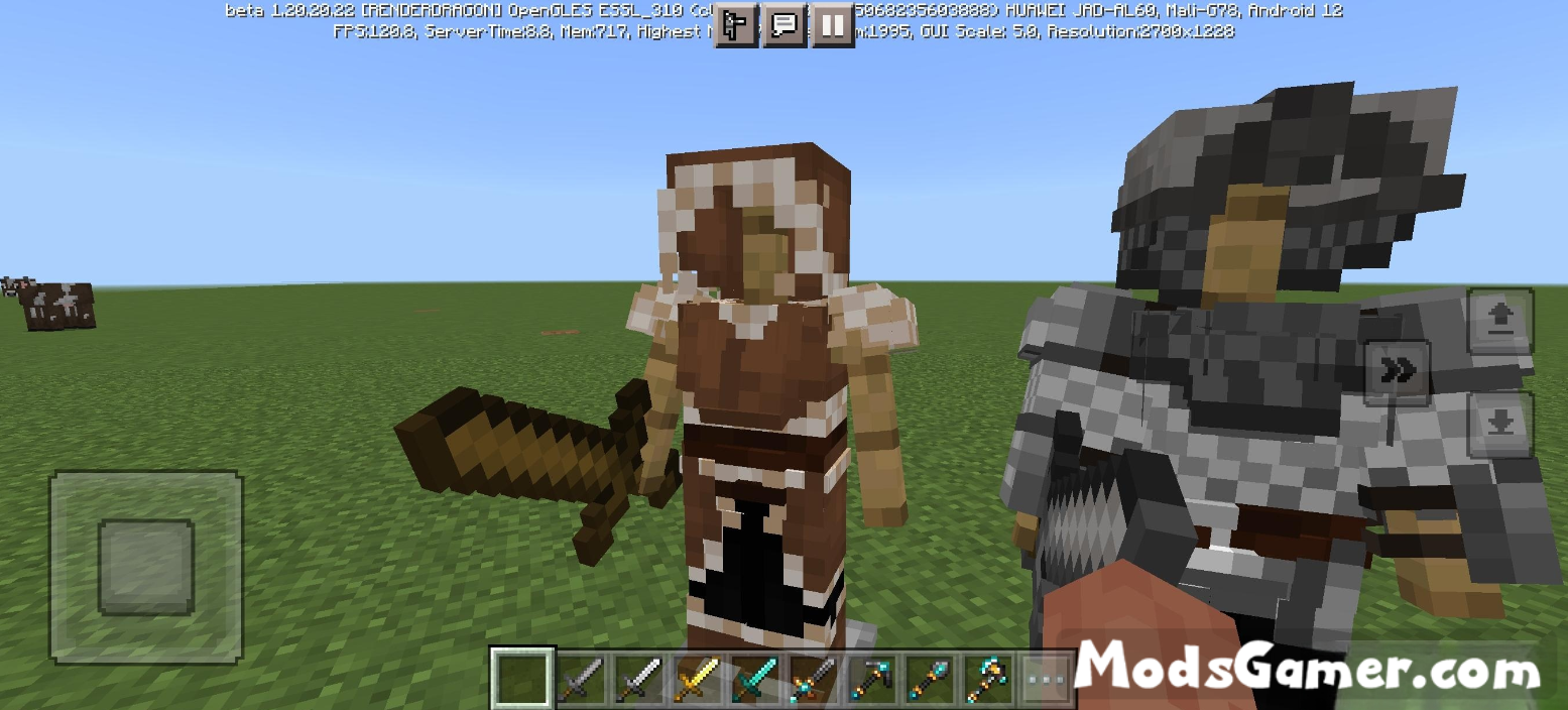 Minecraft PE Fantasy Knight 3D Armor and Helmets