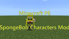 Minecraft PE SpongeBob Characters Mod | modsgamer.com