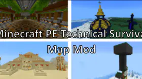 Minecraft PE Technical Survival Map Mod | modsgamer.com