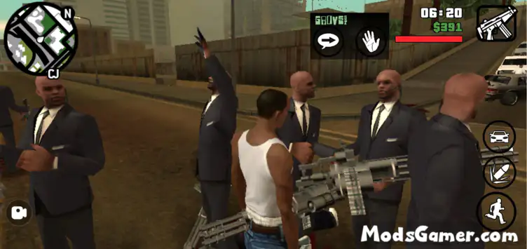 GTA San Andreas Bodyguard v1 for Android Mod 