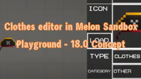 Clothes editor in Melon Sandbox Playground - 18.0 Concept | modsgamer.com