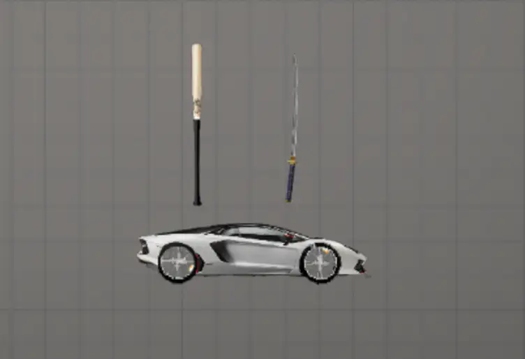 Lamborghini, Katana, Baseball Bat - modsgamer.com