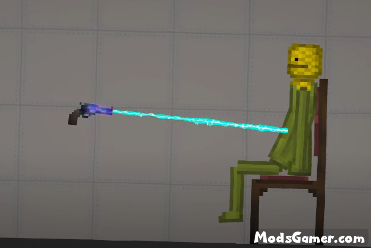 Laser Gun in Melon Sandbox Playground 17.0 Mod Concept