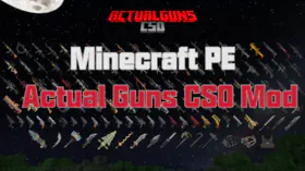 Minecraft PE Actual Guns CSO Mod | modsgamer.com