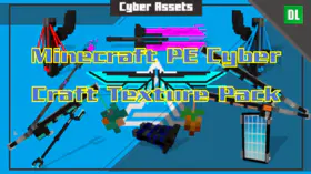 Minecraft PE Cyber Craft Texture Pack | modsgamer.com