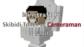 Minecraft PE Skibidi Toilet vs Cameraman Mod | modsgamer.com