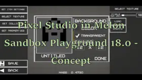 Pixel Studio in Melon Sandbox Playground 18.0 - Concept | modsgamer.com