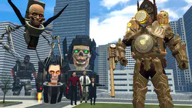 How to Download Melon Sandbox Skibidi Toilet Multiverse Titan Clock Man Mod | modsgamer.com