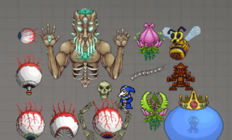 All Terraria bosses