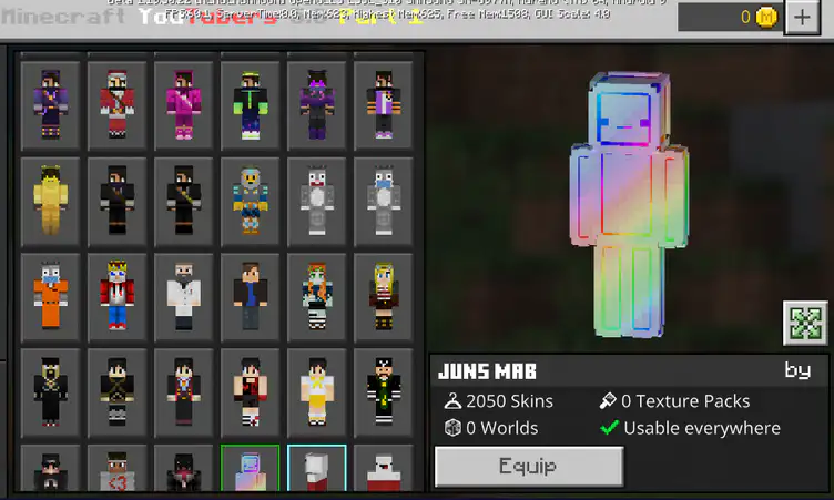 Minecraft Youtube user 2000 skins collection - modsgamer.com