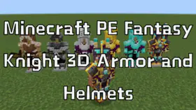 Minecraft PE Fantasy Knight 3D Armor and Helmets | modsgamer.com