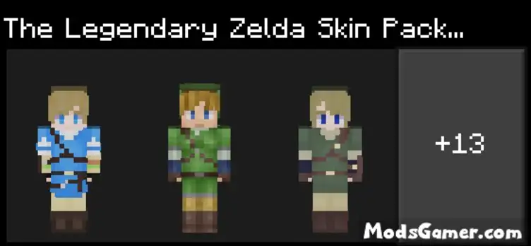 The Legendary Zelda Skin Pack 2.0 - Mods for Minecraft