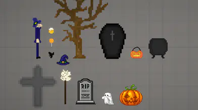 Halloween Characters, Items, Building Mods | modsgamer.com
