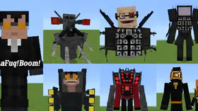 How to Download Minecraft Skibidi Toilet Clockman Mod | modsgamer.com