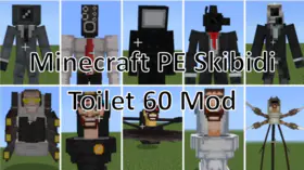 Minecraft PE Skibidi Toilet 60 Mod | modsgamer.com