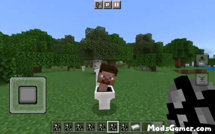 Skibidi toilet VS Cameraman Addon in Minecraft PE 