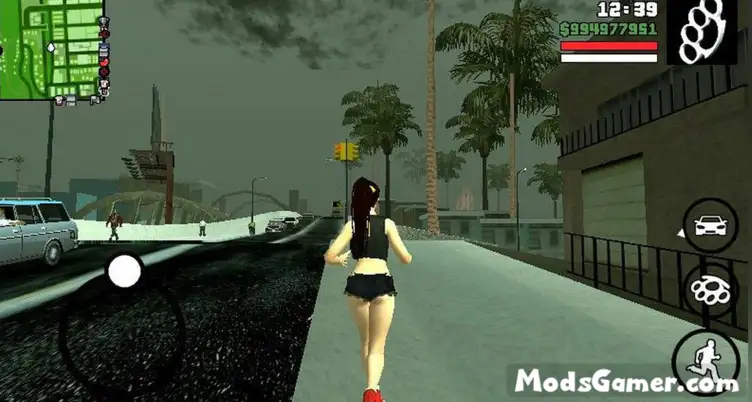 Grand Theft Auto: San Andreas Kasumi from Dead or Alive Mod