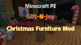 Minecraft PE Gift-n-Joy Christmas Furniture Mod | modsgamer.com