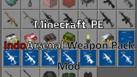 Minecraft PE IndoArsenal Weapon Pack Mod | modsgamer.com