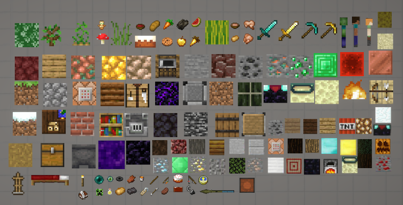 Mod Minecraft Objects Minecraft Blocks, Items, Weapon Mods - Mods for Melon Playground Sandbox PG