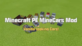 Minecraft PE MineCars Mod | modsgamer.com