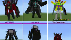 How to Download Minecraft Skibidi Toilet Titan Character Collection Mod | modsgamer.com