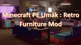 Minecraft PE Umäk : Retro Furniture Mod | modsgamer.com