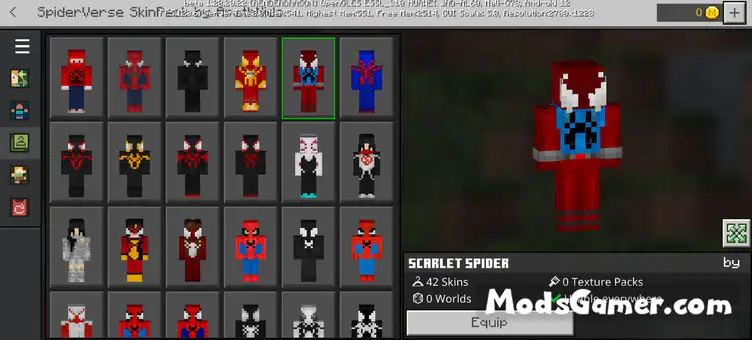 SkinPack:Spider-Verse - Mods for Minecraft