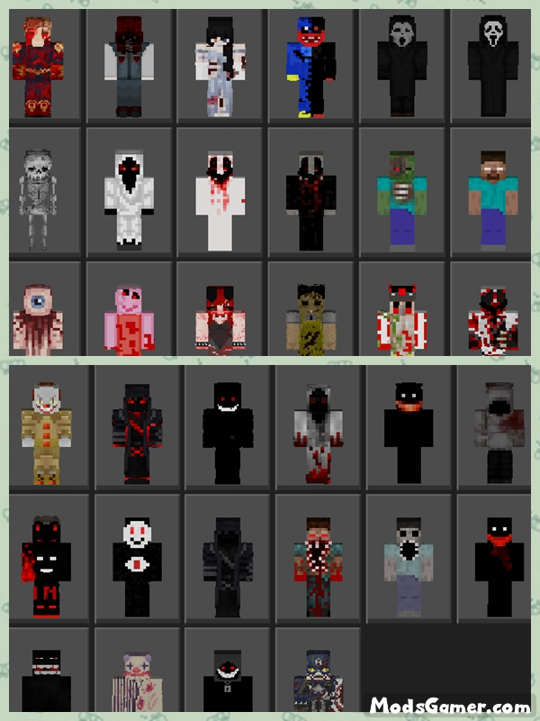 The Terror Skin Pack - Mods for Minecraft