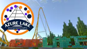 Minecraft PE Azure Lake Theme Park Map | modsgamer.com
