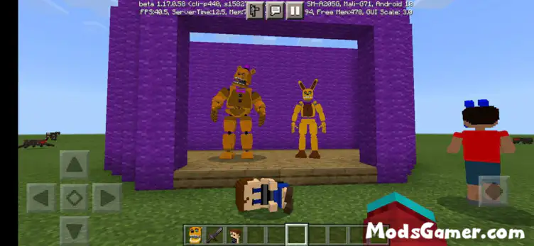 NEW game FNAF Fredy FIVE night mod for mInecraft MCPE