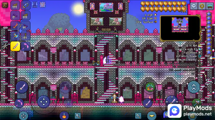 I built an arena!  Terraria house design, Game level design, Building