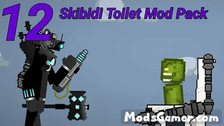Skibidi Toilet G man 3.0 Mod - Mods for Melon Playground Sandbox PG