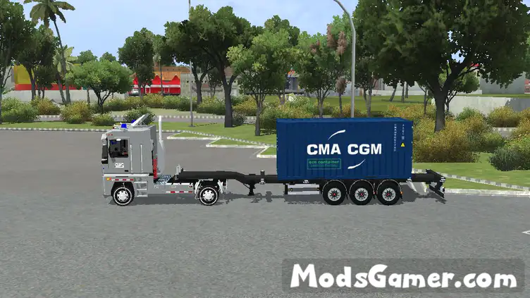 Truck Renault Magnum Container Trailer - modsgamer.com