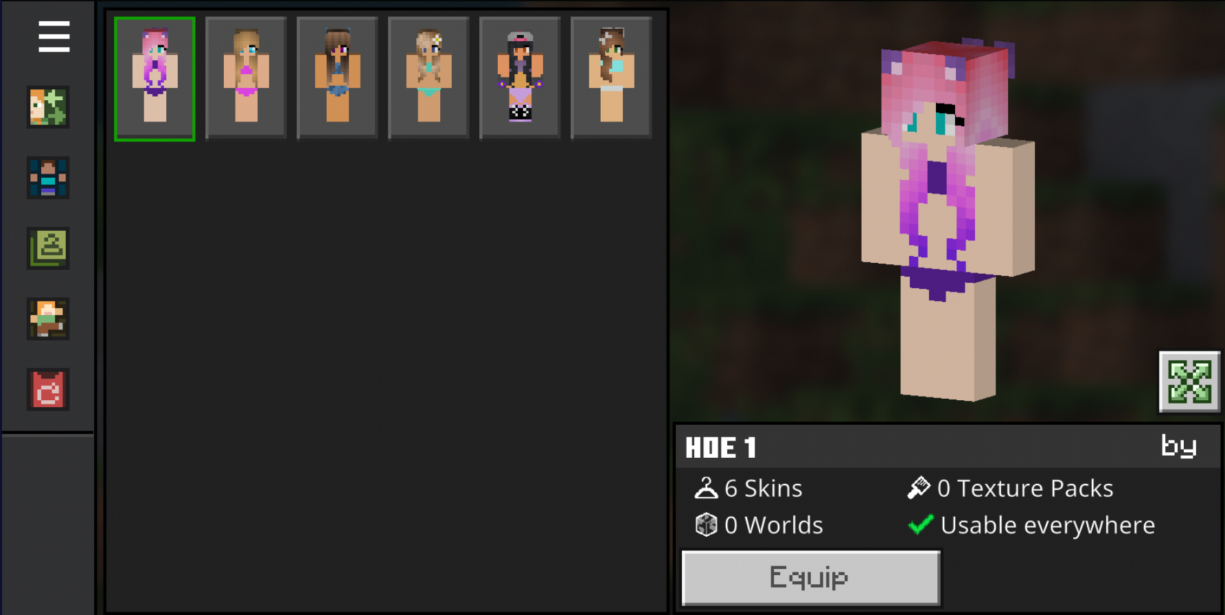 Beach Girls Skin Pack Mods For Minecraft