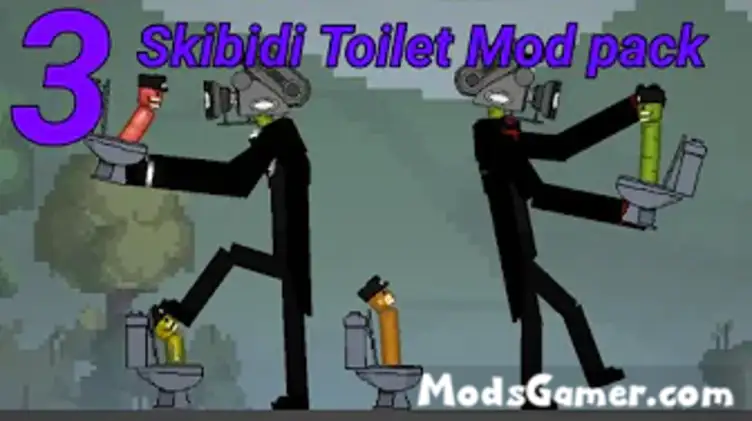 Skibidi Toilet v3 Part 4 for Melon Playground Mods (Melon Sandbox