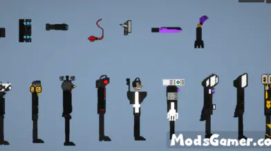 Quality Skibidi Toilet Mod For Melon Playground(100+ characters and  weapons) - Mods for Melon Playground Sandbox PG