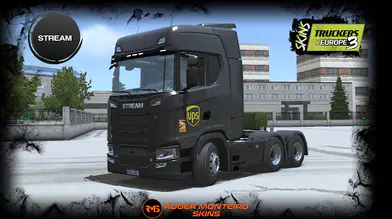 [Stream/ST]Scania S Eugene UPS Skin Mod | modsgamer.com