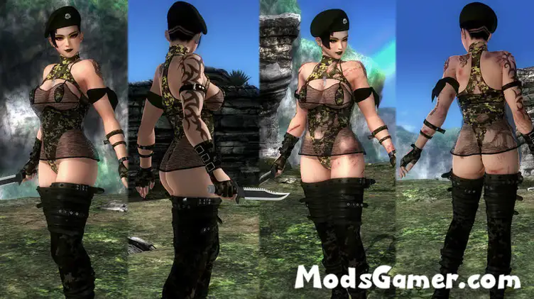Nyotengu Sexy Commando Skin - Dead or Alive Mod - modsgamer.com