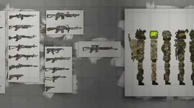 Camouflage Army and Weapon Collection Pack Mod(23 Guns&5 Soldier) | modsgamer.com