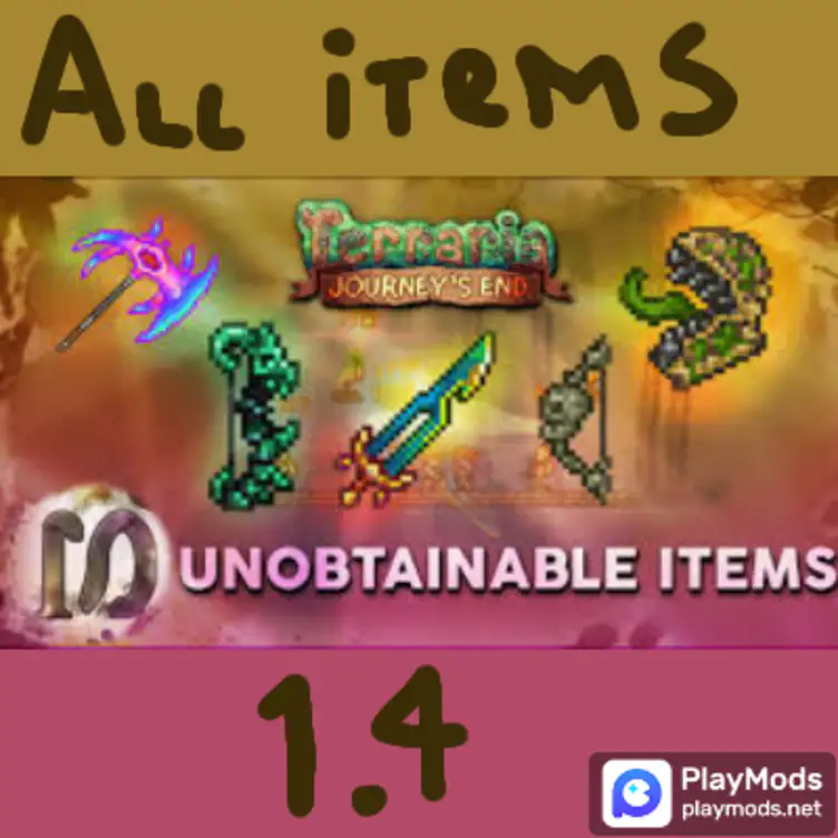 1.4 All unobtainable items map! - Mods for Terraria