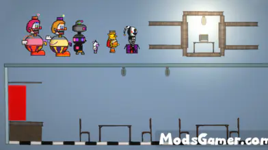 Character And Building Mod - Freddy Fazbear's Pizzeria Simulator/FnAF6 | modsgamer.com