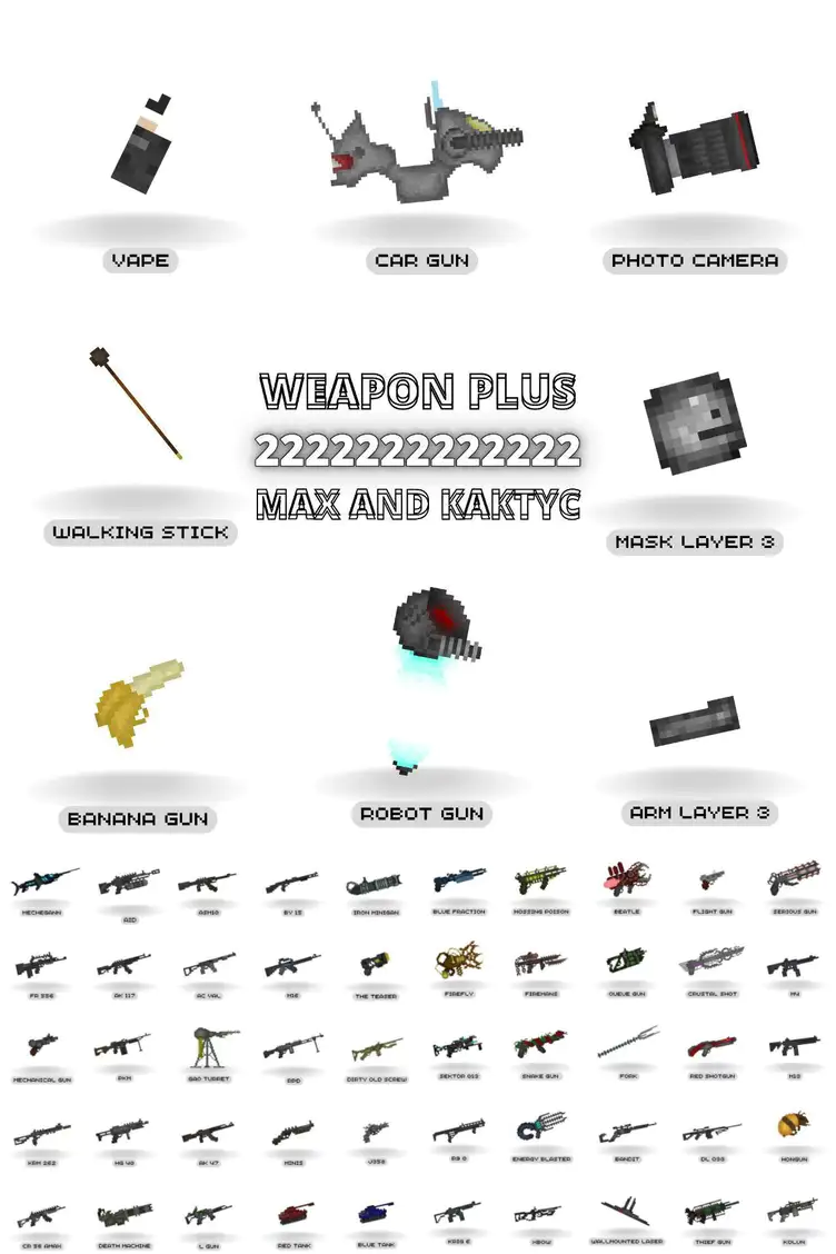 Roblox style characters and weapon mod - Mods for Melon Playground Sandbox  PG